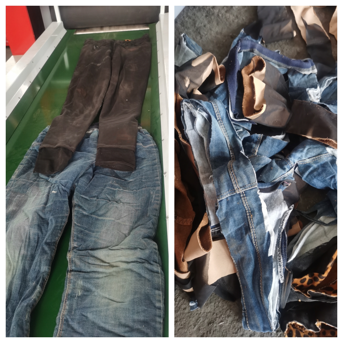 舊衣服剪切效果實拍