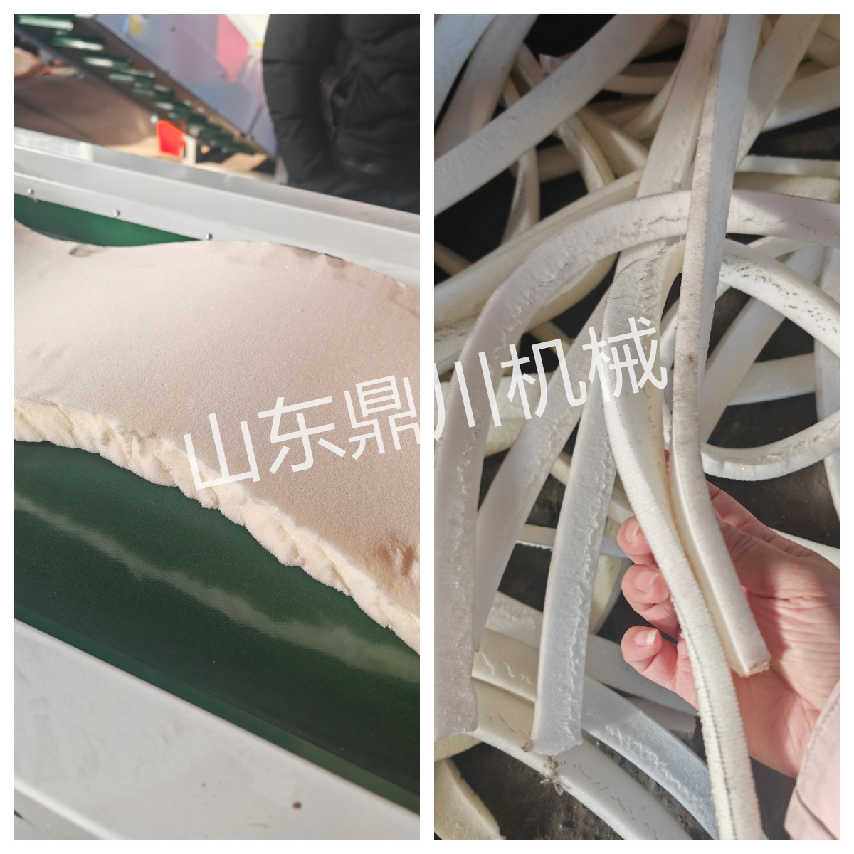 慢彈海綿分切效果