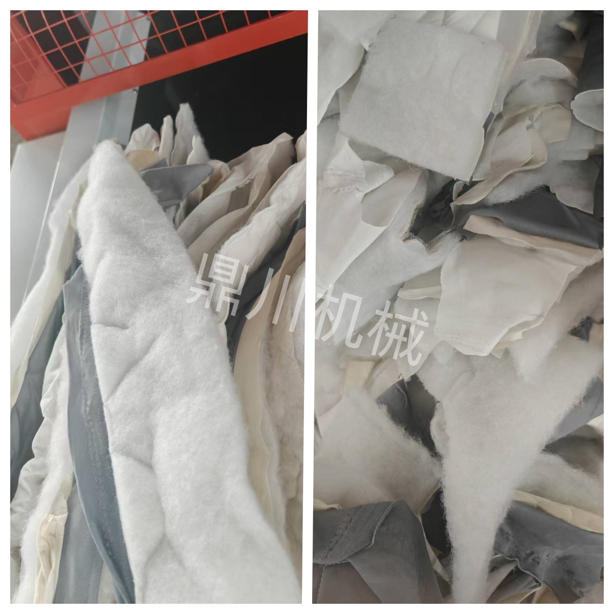 棉被芯切條對比