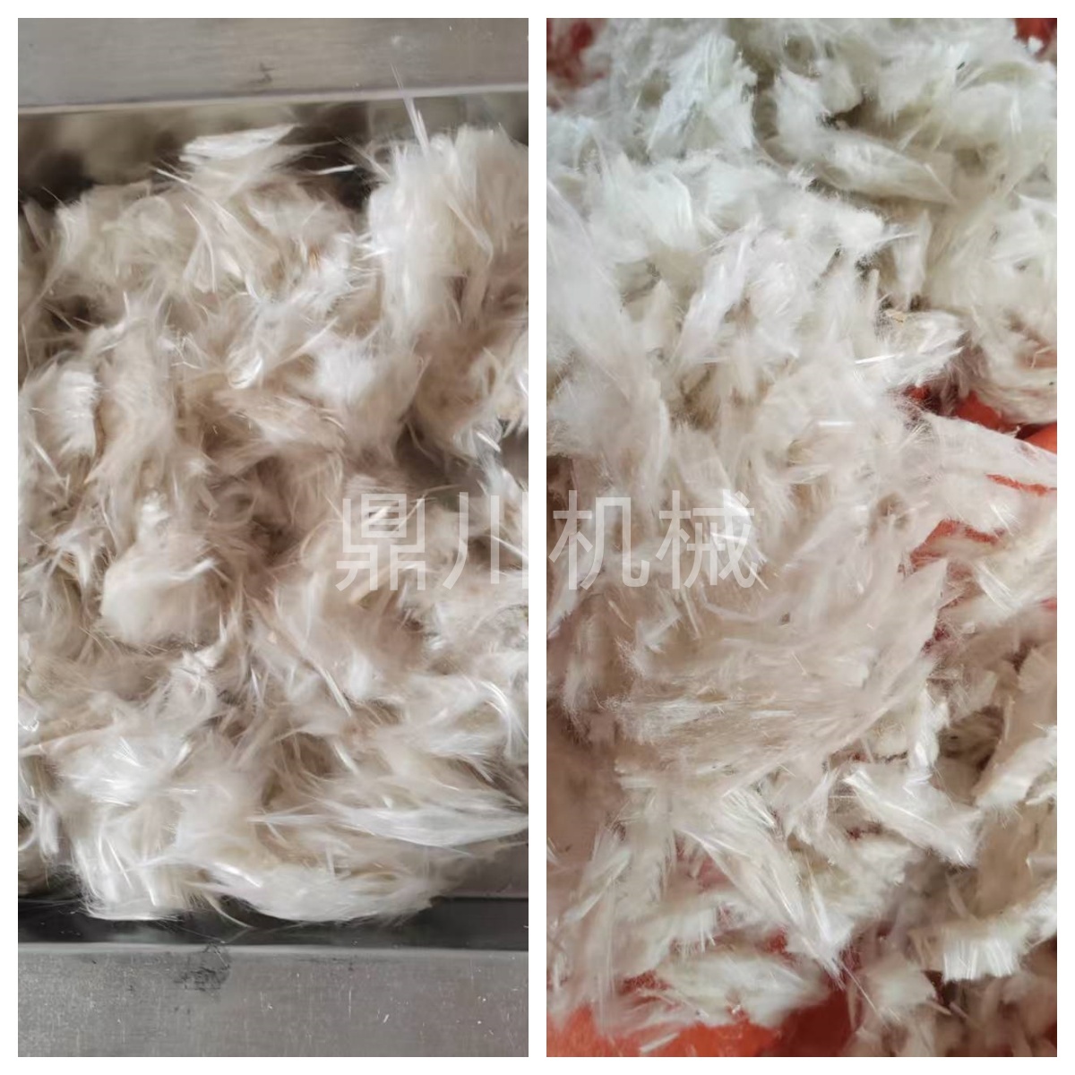 巖棉粉碎對比效果圖